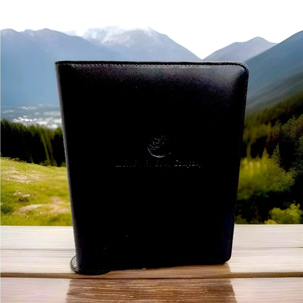 Leather Wrigley Gum Luxurious Folding Photo Frame Black 5X7 Handcrafted RARE HTF